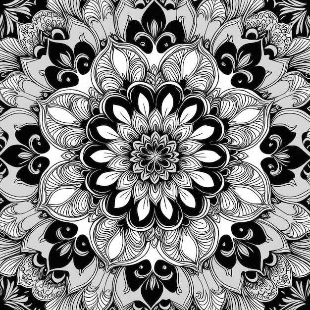 Detailed Blossom The Beauty of Mandala Patterns