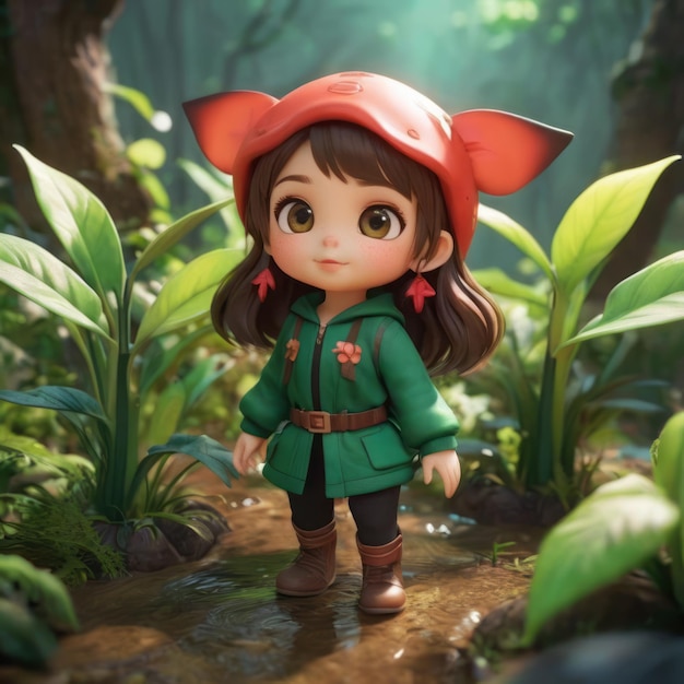 Detailed CG wallpaper Plant girl red eyes Alraune influence marvelous illustration best quality