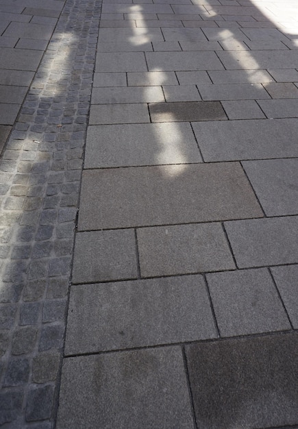 Detailed close up texture on a cobblestone street in SalzburgAustria