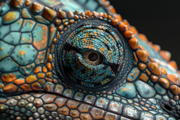 Detailed close up view of a lizard39s eye suitable for educational materials