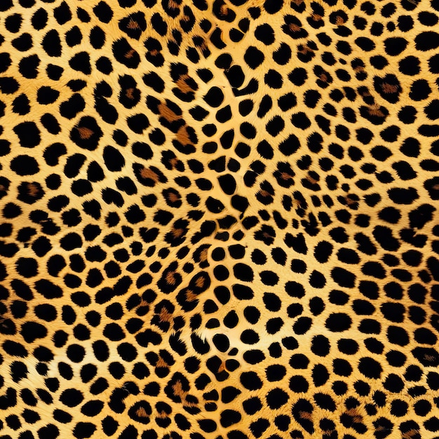 Detailed closeup of a leopard print seamless pattern