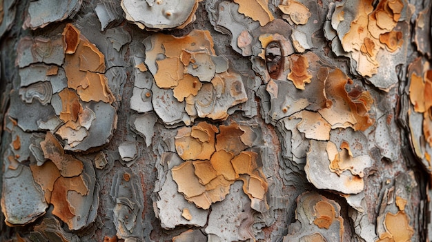 Detailed CloseUp of Tree Bark Texture