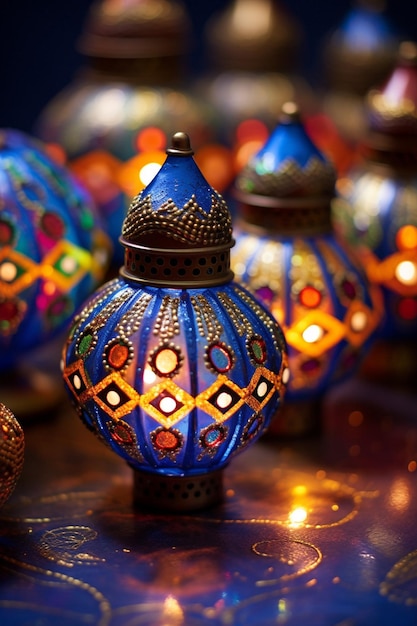 the detailed craftsmanship of Ramadanthemed decorations and crafts