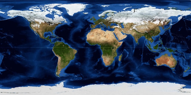 Detailed earth flat map from satellite image elements of this image furnished by nasa