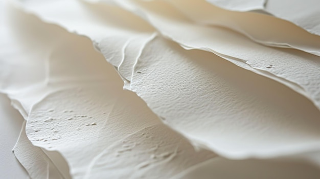 Detailed Exploration of Paper Texture Showcasing Intricate Fibers and Subtle Variations