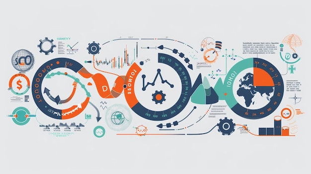 Photo detailed forex market cycle illustration highlighting phases time zones and key trading sessions