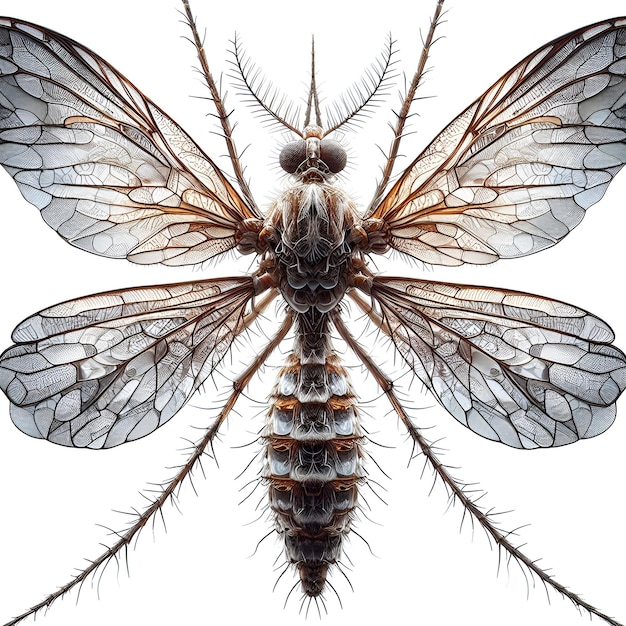 Photo detailed illustration of a mosquito