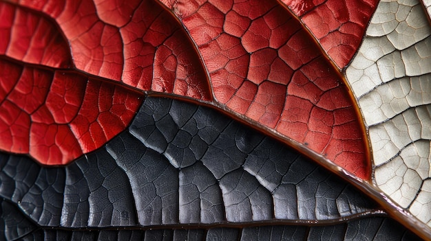 Detailed image capturing the unique texture of an autumn leaf