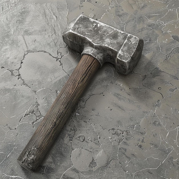 Photo a detailed image of a concrete testing hammer