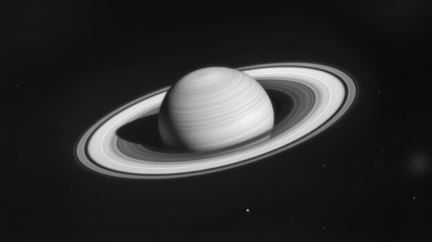 A detailed image of Saturn showcasing its rings and atmospheric bands