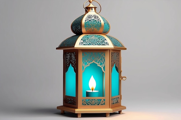 Detailed lantern design for islamic ramadan celebration