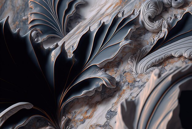 Detailed marble backdrop in close up