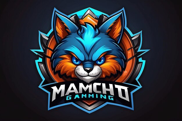 Photo detailed mascot gaming logo