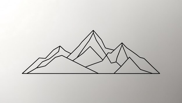 Photo detailed mountain drawing images to inspire your art