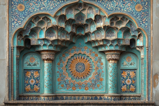 Detailed Persian tilework