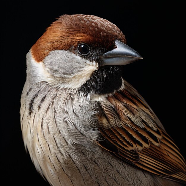 detailed photo of a sparrow