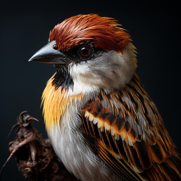 detailed photo of a sparrow