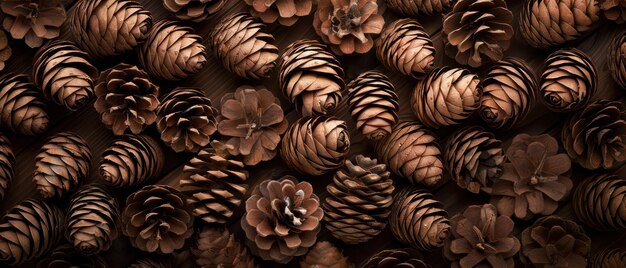 Photo detailed pine cone texture natural brown hues