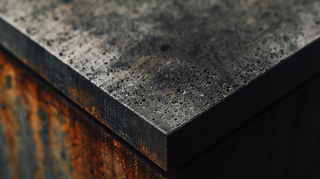 Detailed shot of a piece of metal suitable for industrial concepts