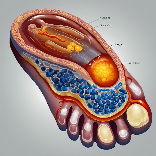 Detailed Skin Blister Images for Medical Education