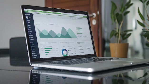 A detailed spreadsheet on a laptop showing segmented customer lists for customized sales strategies