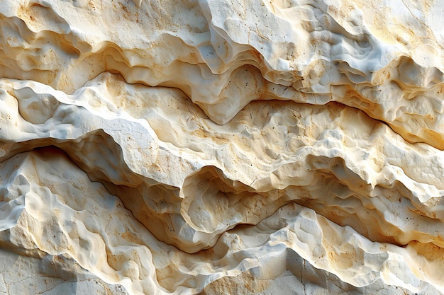 Photo a detailed texture of sandstone showcasing the natural grain and soft tones in an overhead view th