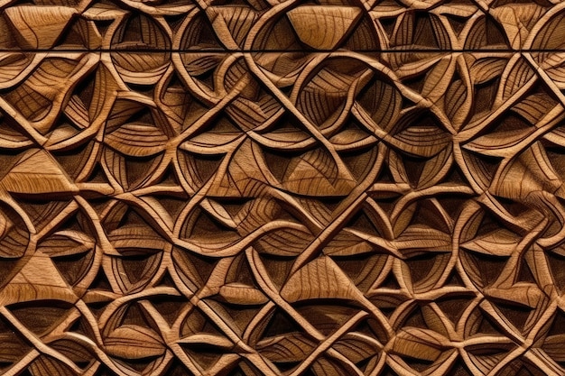 Detailed texture of a wooden wall Generative AI