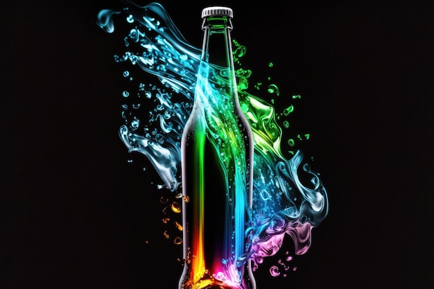 Detailed view of a beer bottle being opened