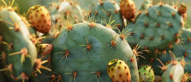 A Detailed View of a Prickly Pear Cactus Fruit