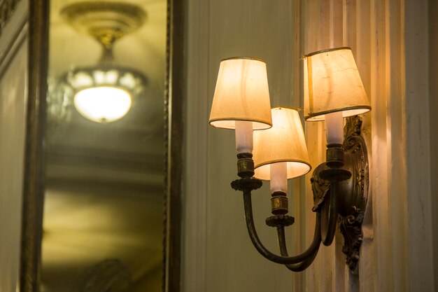 Details of antique chandeliers