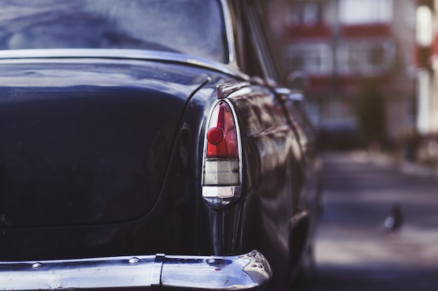 Details of a classic car