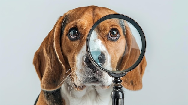 Photo detective beagle a cute canine connoisseur