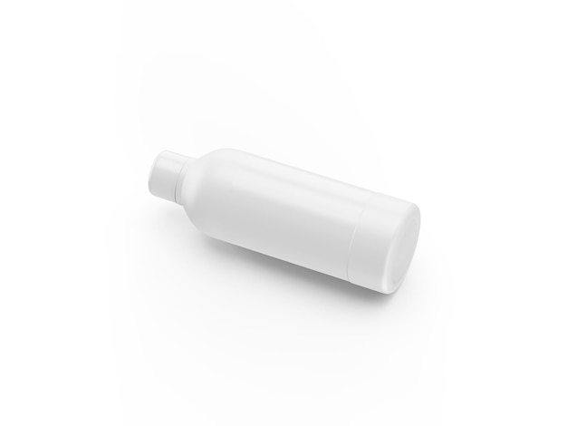 Detergent bottle on white background