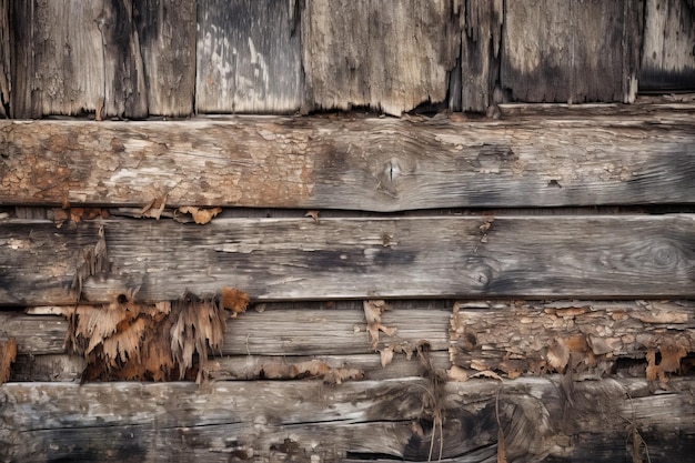 Deteriorated Wooden Planks Background