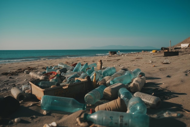 The Devastating Ecological Impact of Plastic on Beaches Generative AI