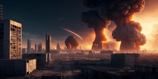 Devastating explosion rocks city skyline causing chaos and destruction