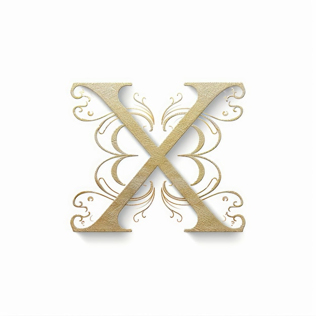 Develop a luxury photography logo with an elegant X monogram embellished