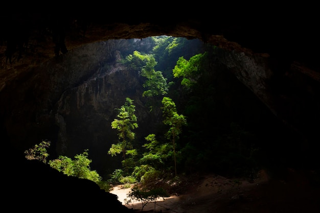 Devetashka large karst cave in Bulgaria nature landscape