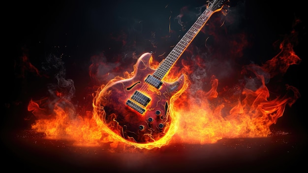 Devil music HD 8K wallpaper Stock Photographic Image