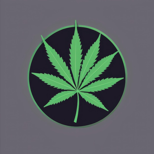 dfetailed marijuana logo