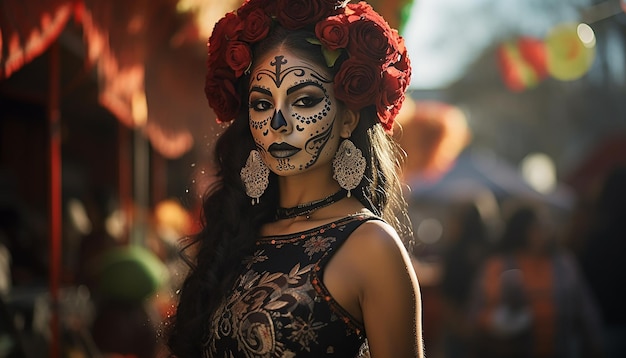 Dia de la raza celebration portrait photography creative concept