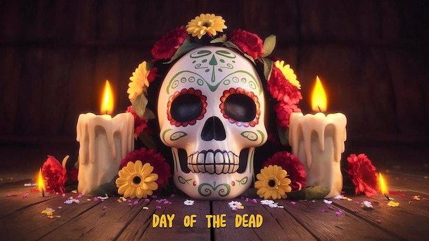 Dia de los muertos festive