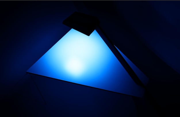 Diagonal blue futurustic lamp object background hd