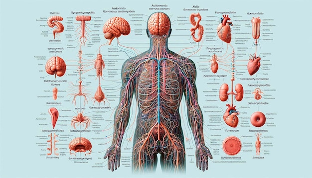 a diagram of a human brain and the human brain