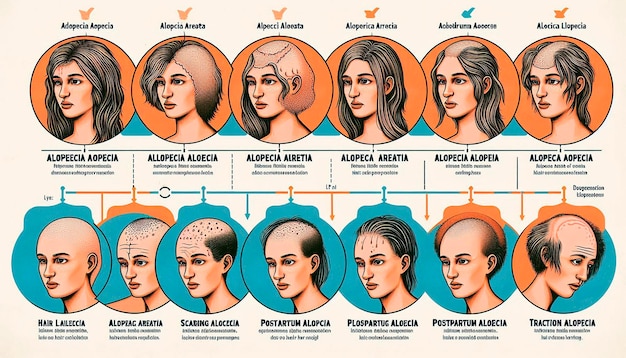 Photo a diagram of the human face and the different facial features of the human face