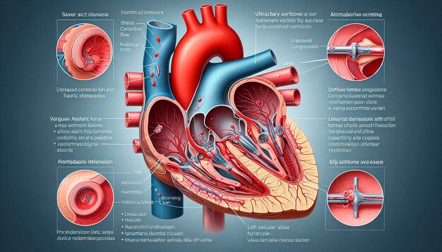 Photo a diagram of a human heart with the human heart and the human heart