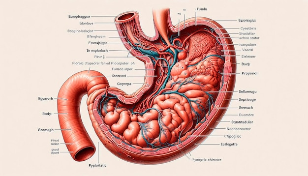 a diagram of a human heart with the organs labeled