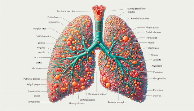 Photo a diagram of a human heart with the word lungs