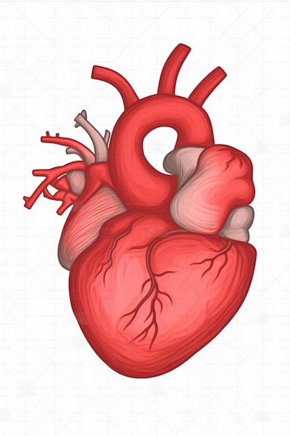 A diagram of a human heart