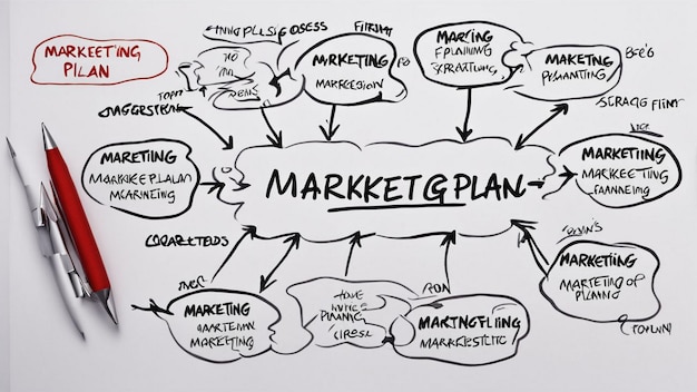 Photo a diagram of the market market for market and market